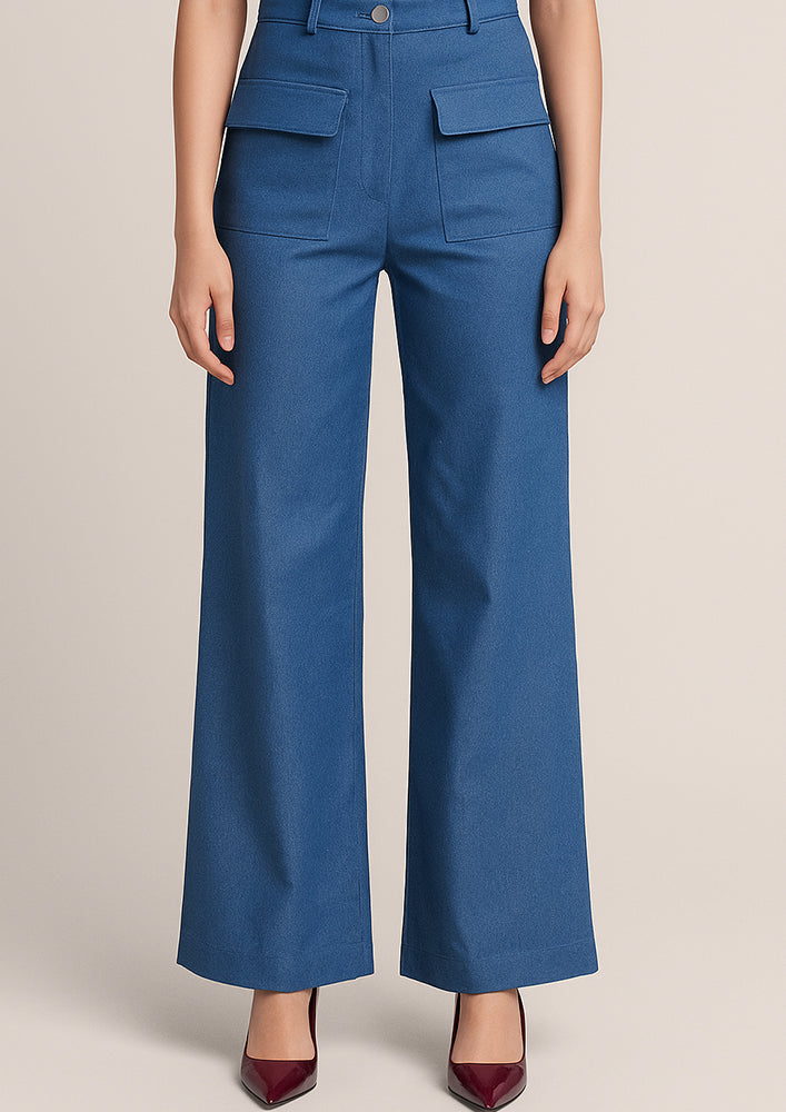 Blue Straight Fit Denim Jeans