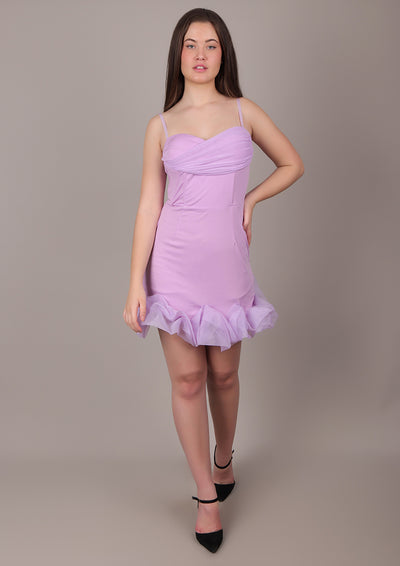 Purple Mini Corset Dress