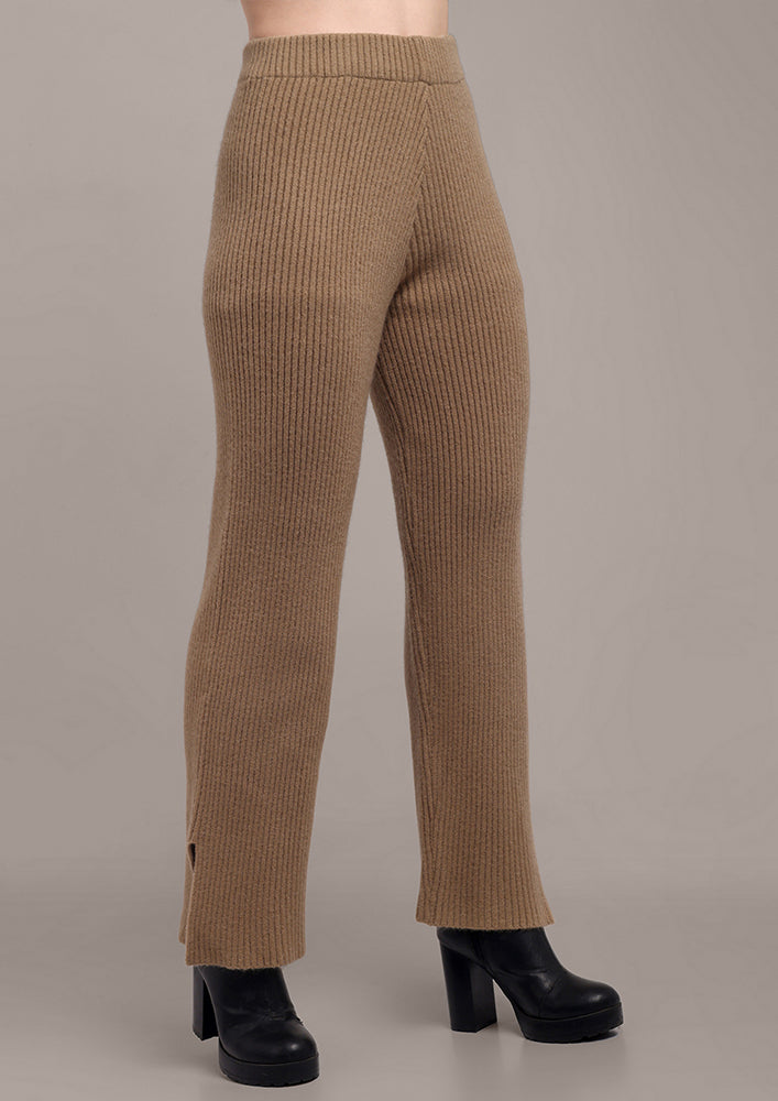 Beige Co-ord Set with Zip Detailing IKI CHIC Private Ltd.