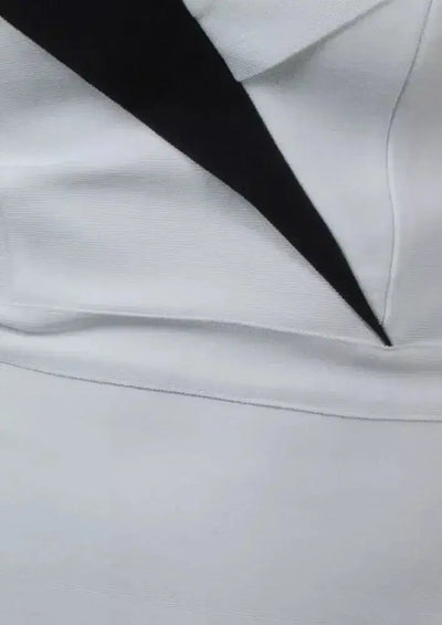 Monochrome Strapless Bodycon Dress