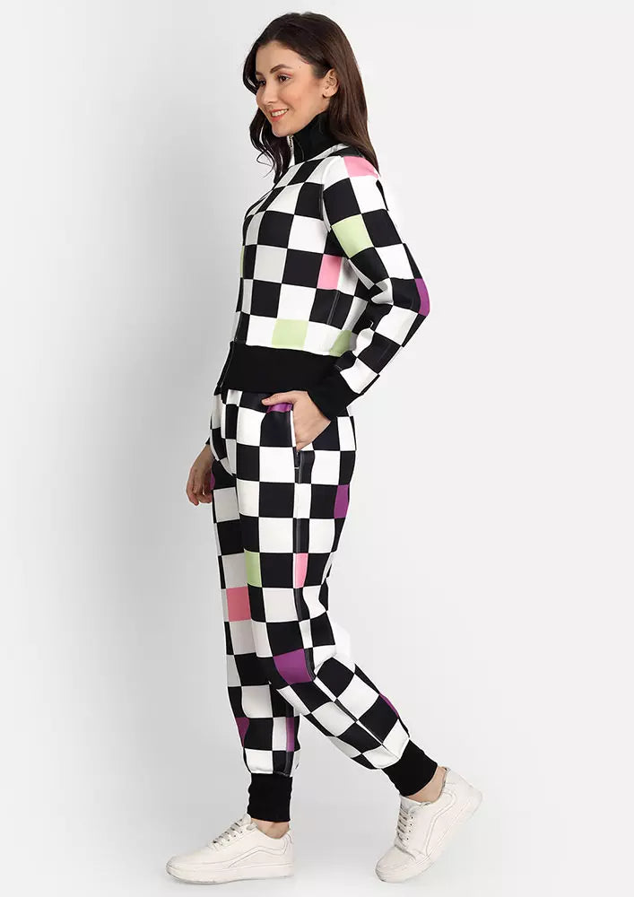 Checkered tracksuit womens online