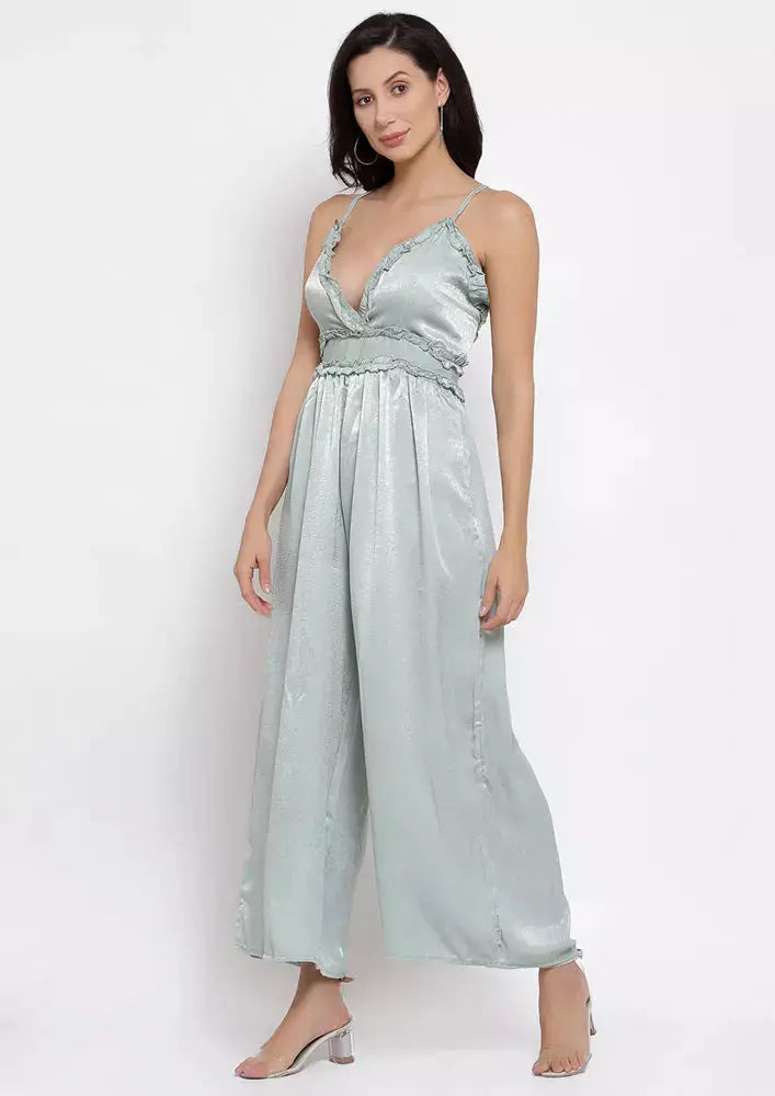 Wide Leg Casual Jumpsuit IKI CHIC Private Ltd