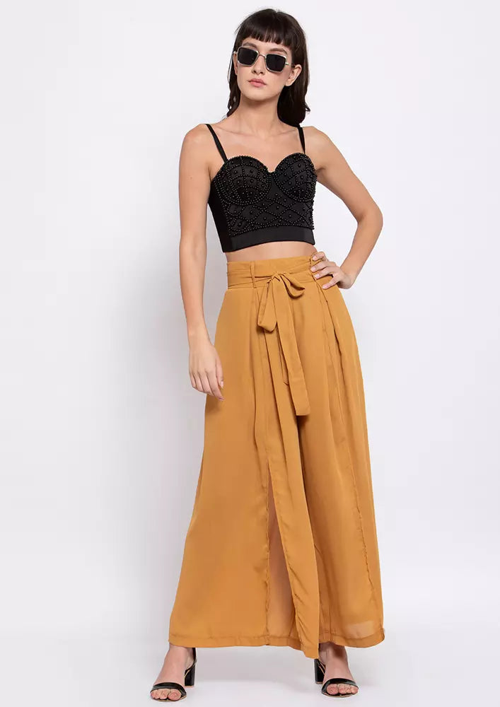 Retro Style Broad Leg Pants IKI CHIC Private Ltd