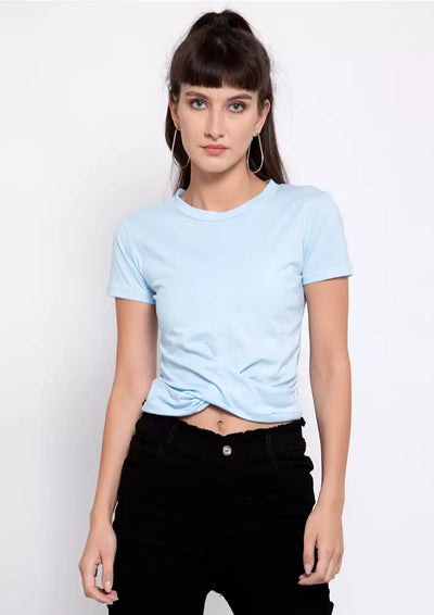 Front Twisted Crop Top