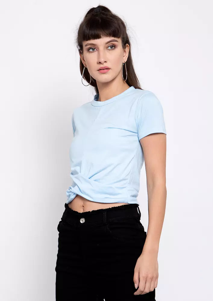 Front Twisted Crop Top