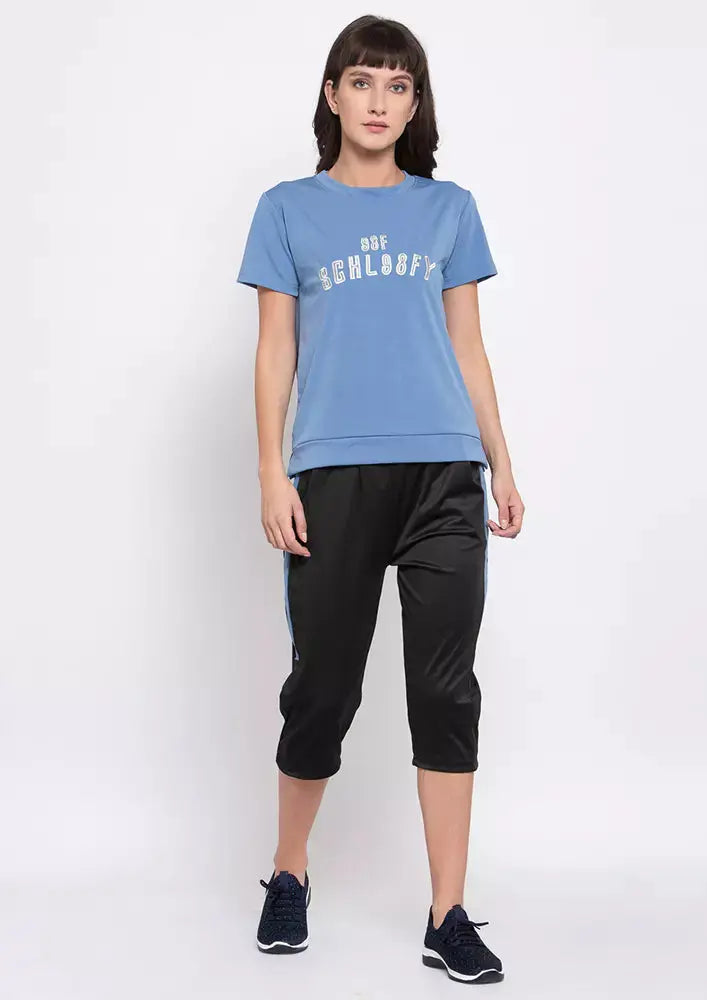 Round Neck T-Shirt And Pant Set IKI CHIC Private Ltd