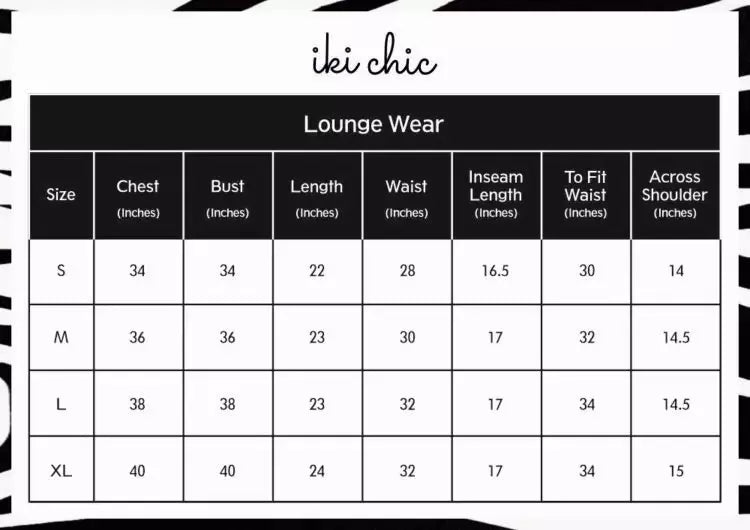 Round Neck T-Shirt And Pant Set IKI CHIC Private Ltd