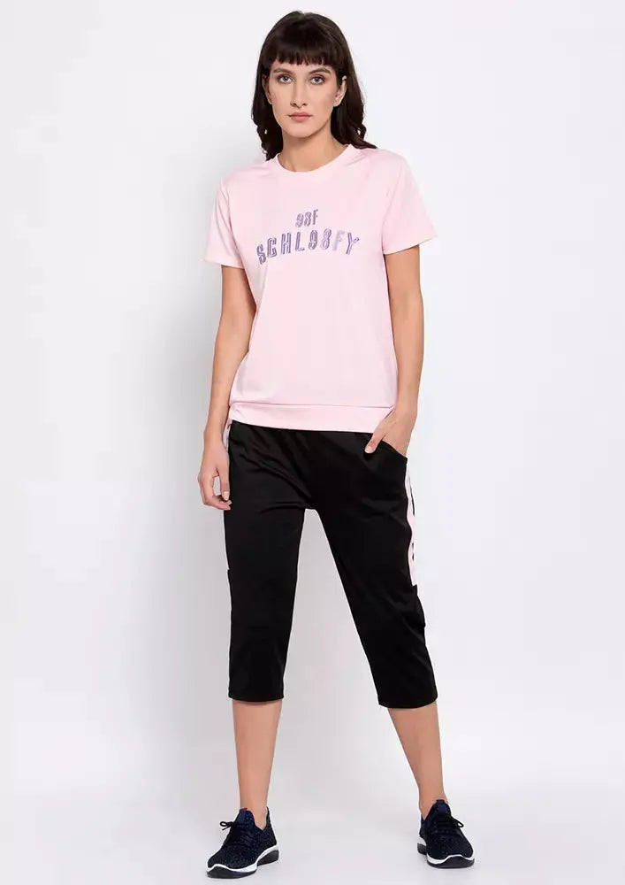 Round Neck T-Shirt And Pant Set IKI CHIC Private Ltd
