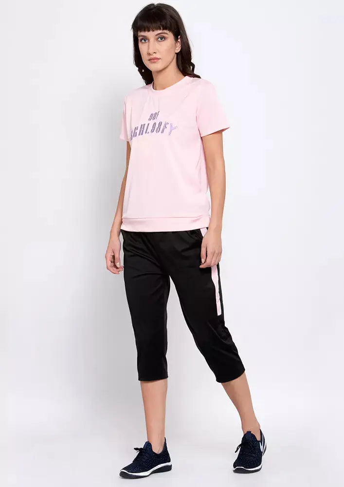 Round Neck T-Shirt And Pant Set IKI CHIC Private Ltd