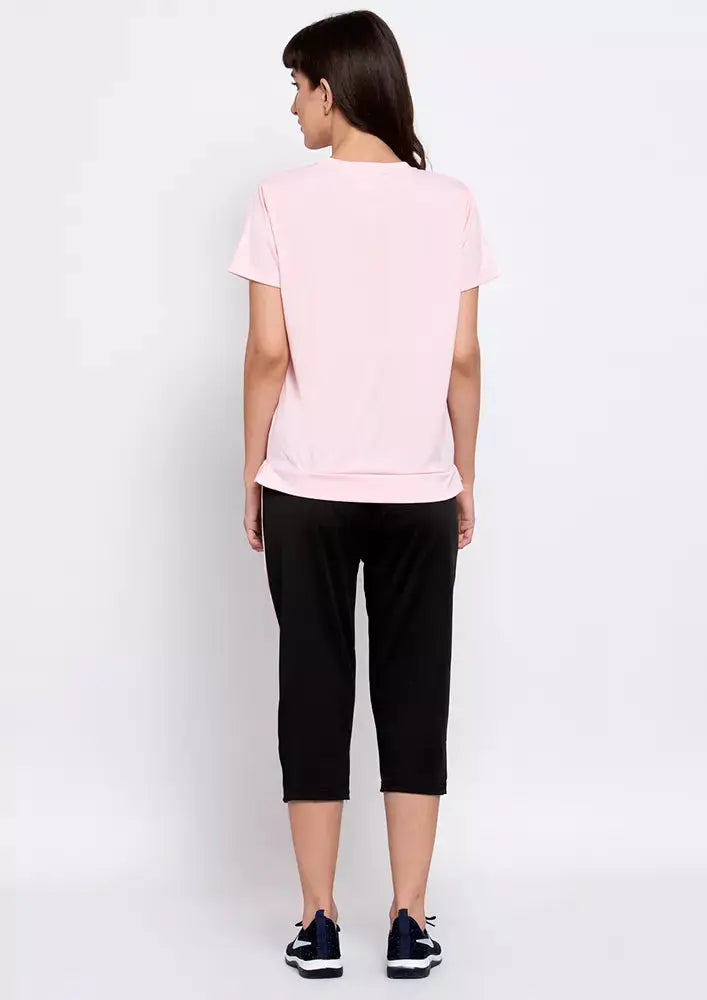 Round Neck T-Shirt And Pant Set IKI CHIC Private Ltd