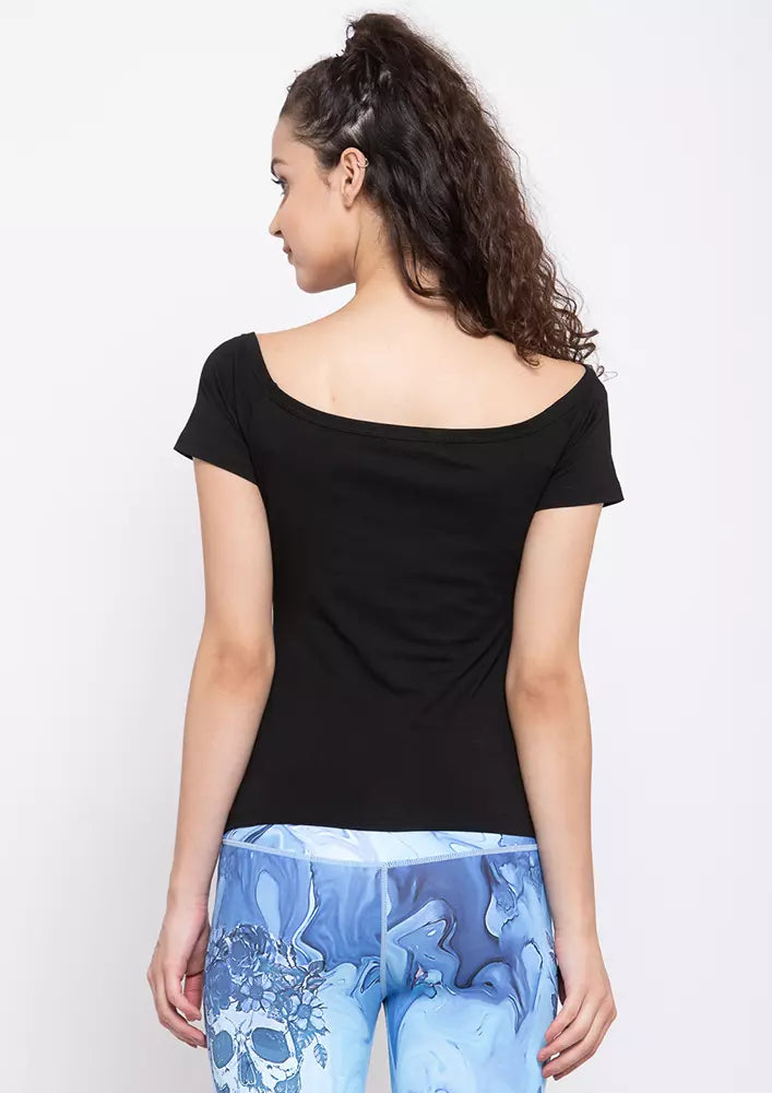 Summer Boat Neck Casual Top