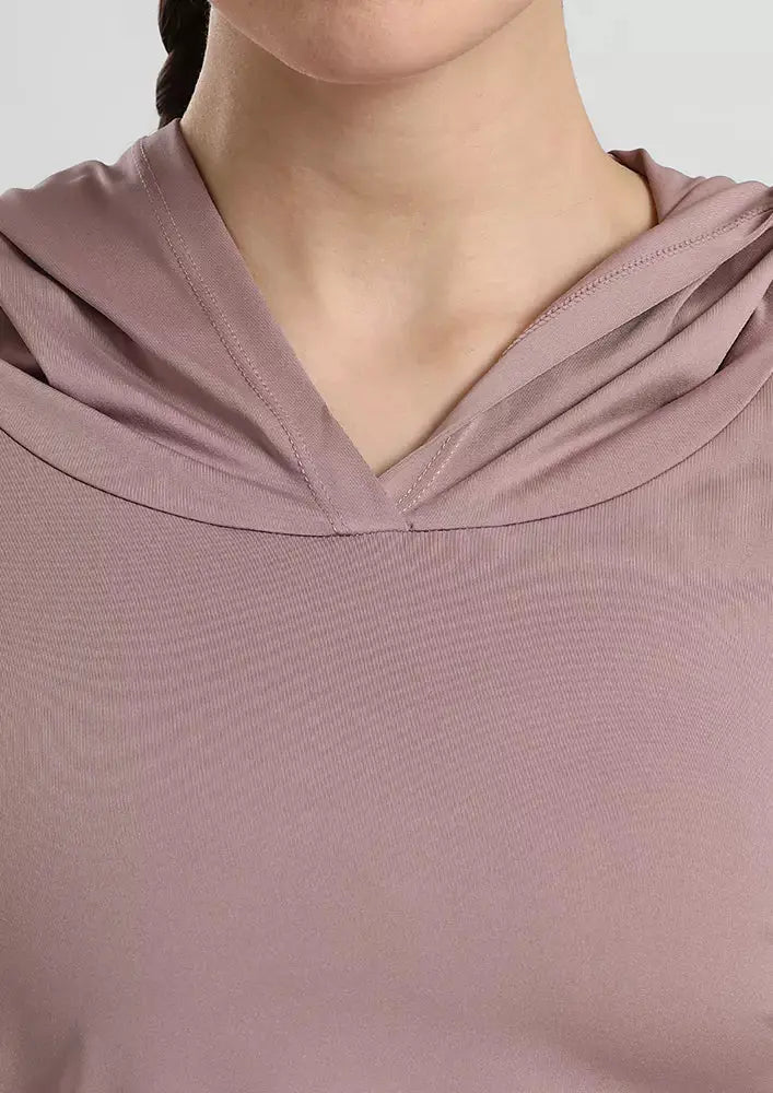 GYM HOODIE TOP WITH SIDE SPLIT IKI CHIC Private Ltd