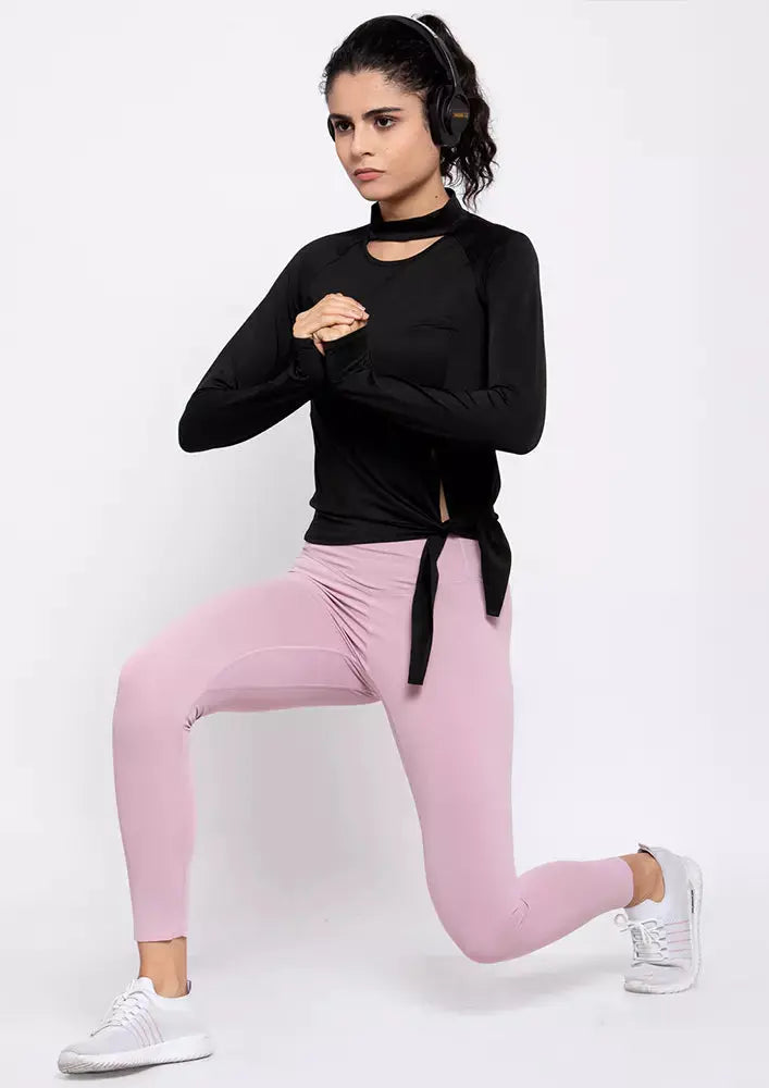 Full Sleeves Halterneck Gym Top IKI CHIC Private Ltd