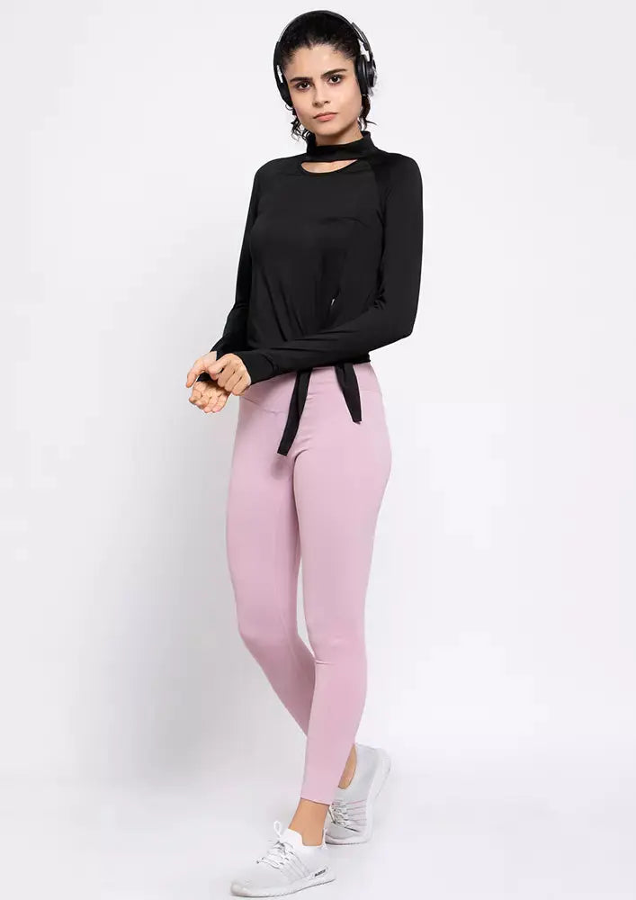 Full Sleeves Halterneck Gym Top IKI CHIC Private Ltd