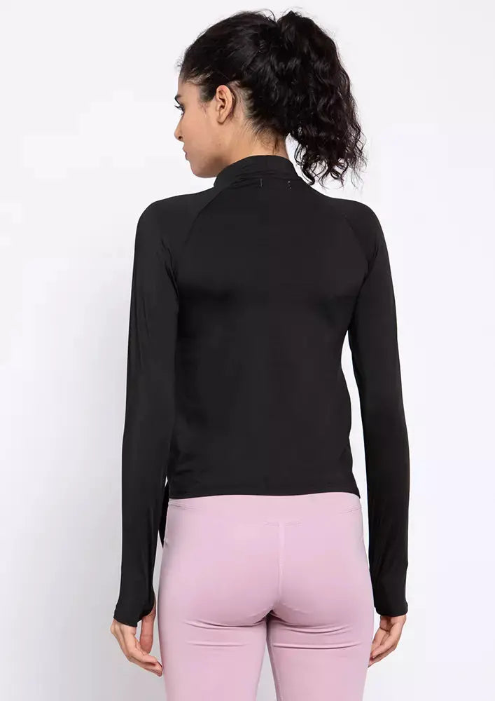 Full Sleeves Halterneck Gym Top IKI CHIC Private Ltd