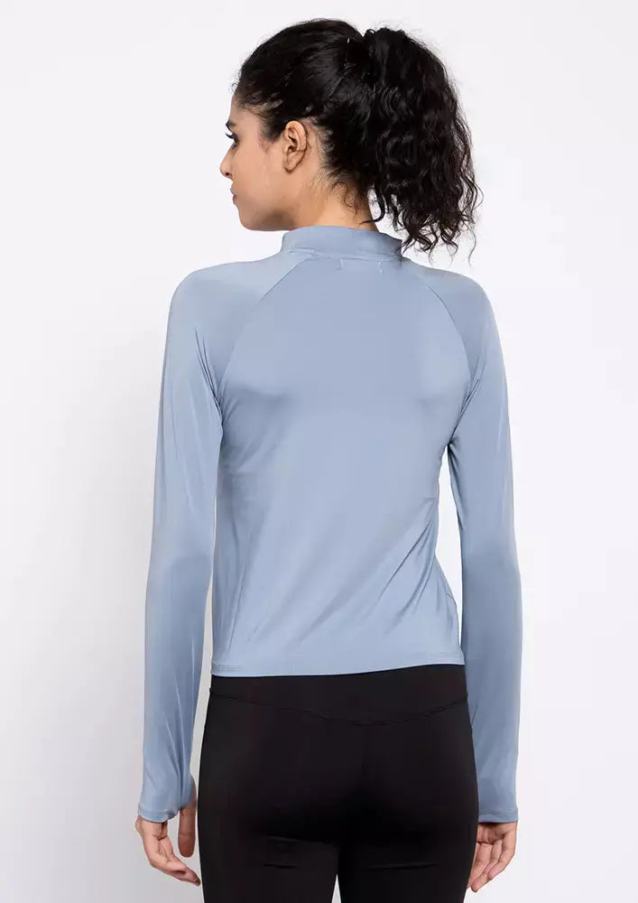 Full Sleeves Halterneck Gym Top IKI CHIC Private Ltd