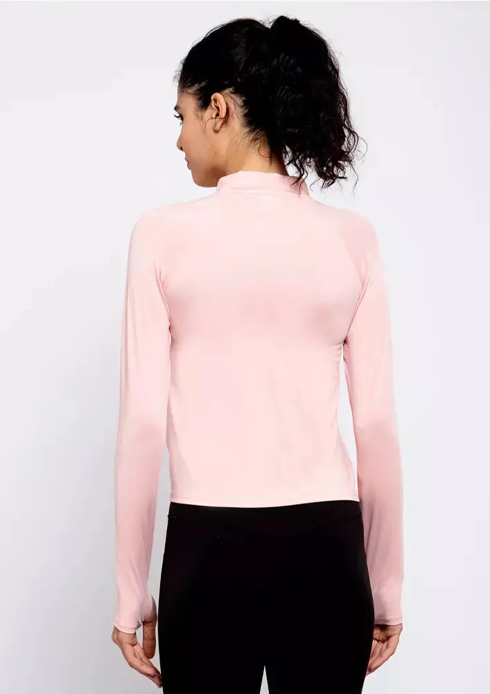 Full Sleeves Halterneck Gym Top IKI CHIC Private Ltd