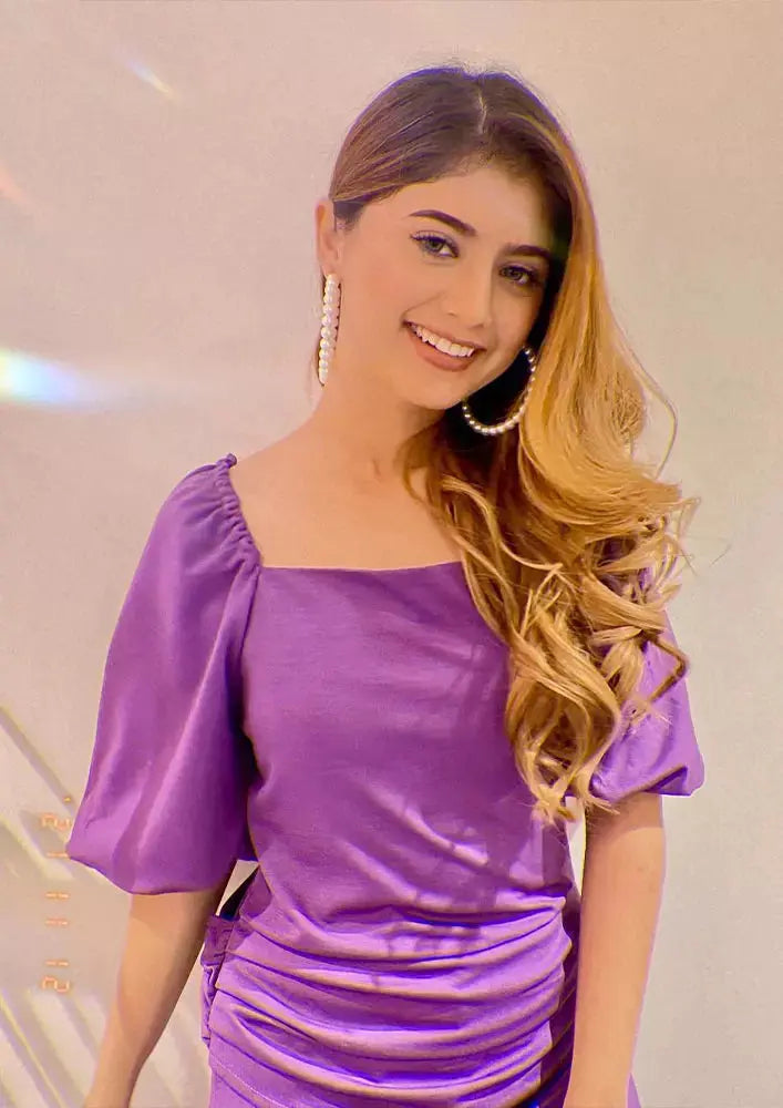 Puff Sleeves Wide Leg Waisted Jumpsuit IKI CHIC Private Ltd