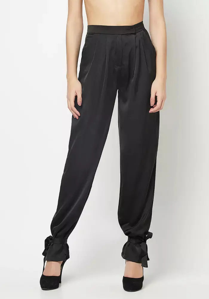 High Waist Casual Trousers IKI CHIC Private Ltd