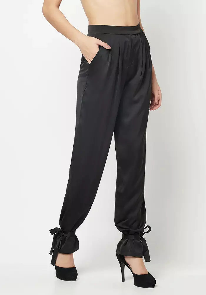 High Waist Casual Trousers IKI CHIC Private Ltd