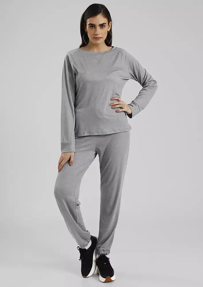 Raglon Sleeve Top And Pant Loungewear Set IKI CHIC Private Ltd