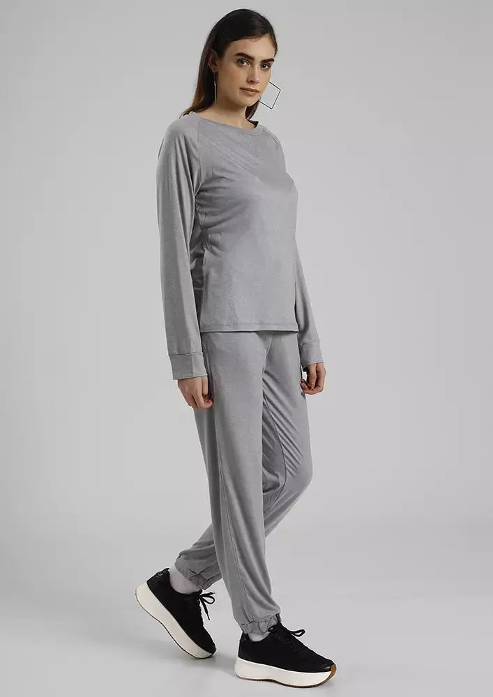 Raglon Sleeve Top And Pant Loungewear Set IKI CHIC Private Ltd
