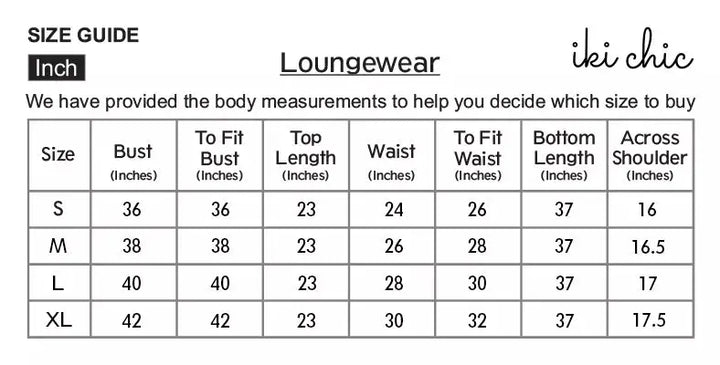 Side Striped Sweatshirt With Pyjama Set IKI CHIC Private Ltd