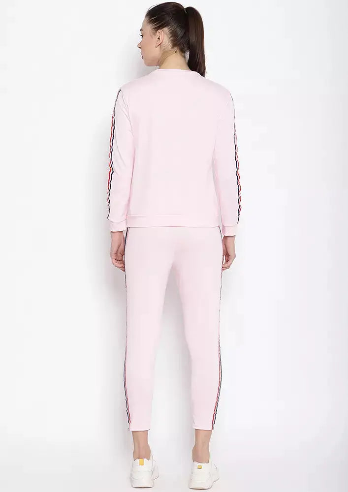 Side Striped Sweatshirt With Pyjama Set IKI CHIC Private Ltd