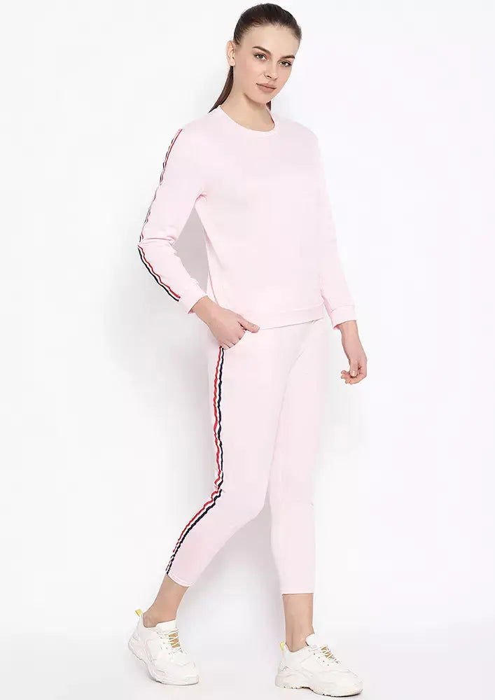 Side Striped Sweatshirt With Pyjama Set IKI CHIC Private Ltd