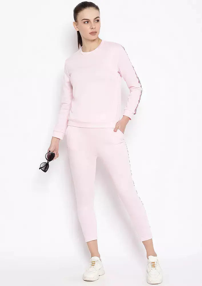 Side Striped Sweatshirt With Pyjama Set IKI CHIC Private Ltd