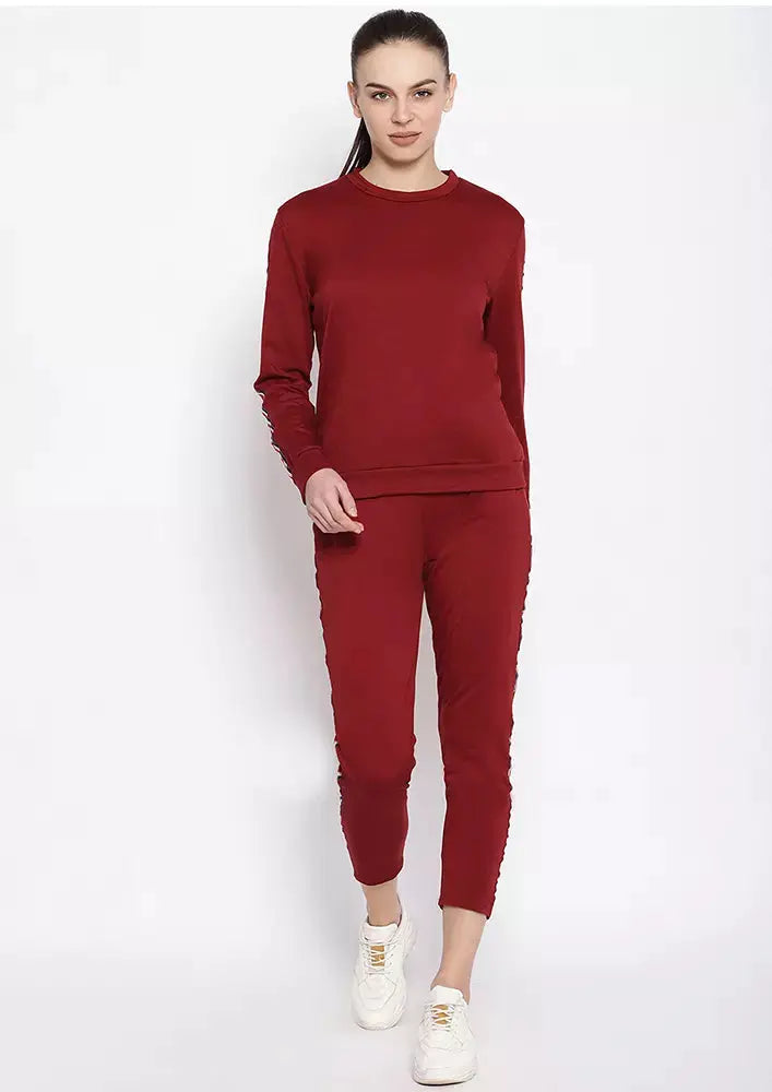 Side Striped Sweatshirt With Pyjama Set IKI CHIC Private Ltd