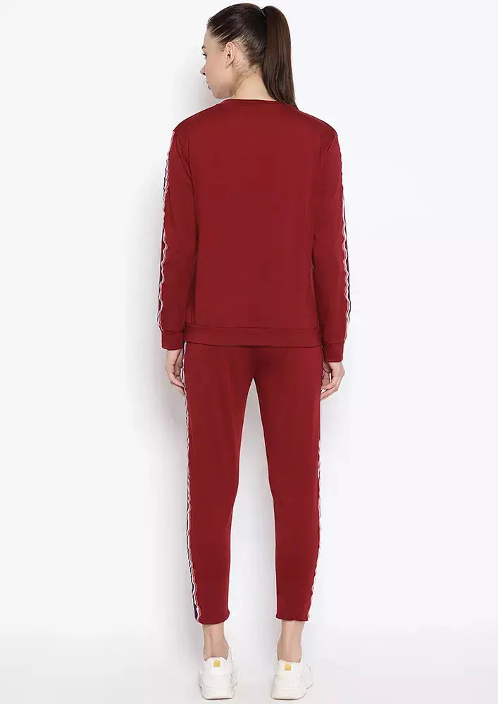 Side Striped Sweatshirt With Pyjama Set IKI CHIC Private Ltd