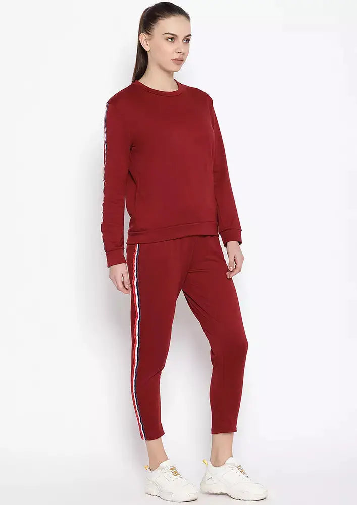 Side Striped Sweatshirt With Pyjama Set IKI CHIC Private Ltd