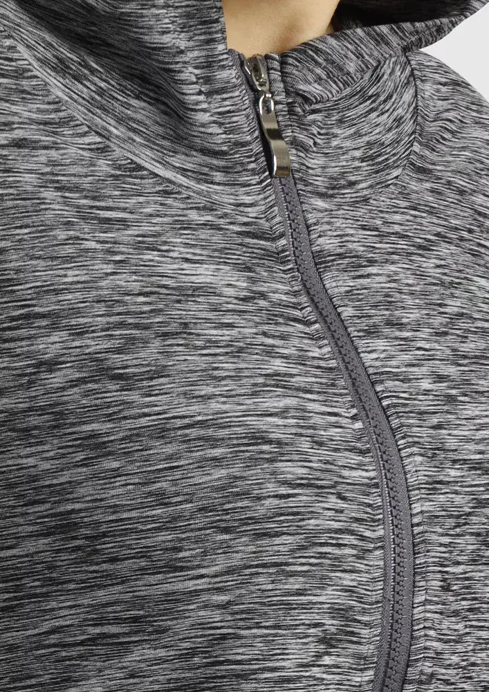 ZIP UP HOODIE JACKET WITH THUMB HOLE IKI CHIC Private Ltd