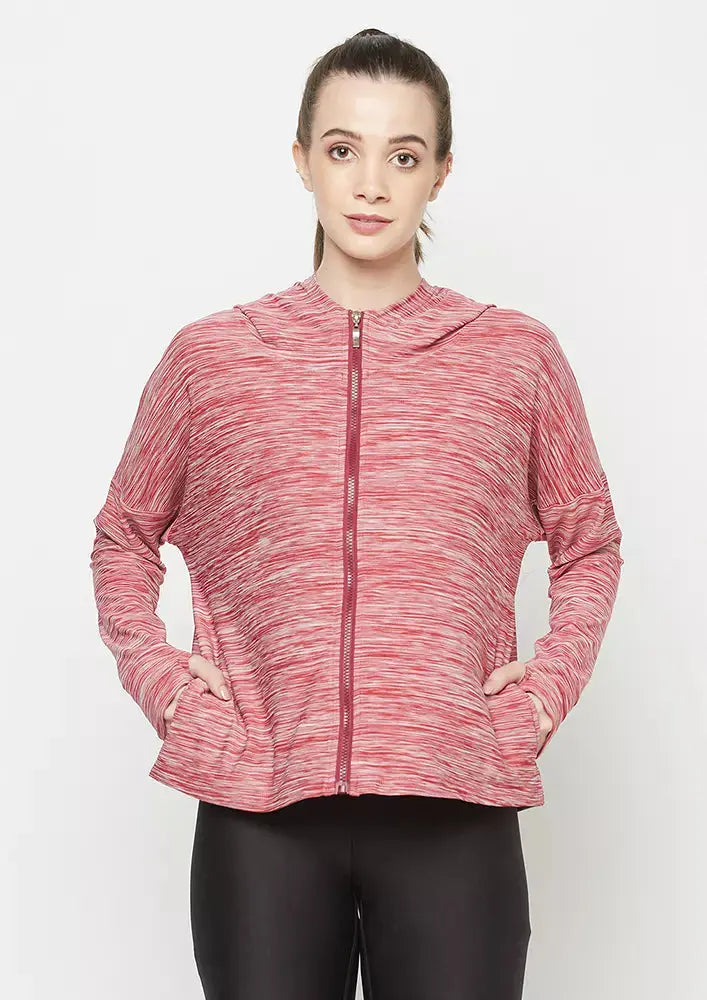 ZIP UP HOODIE JACKET WITH THUMB HOLE IKI CHIC Private Ltd