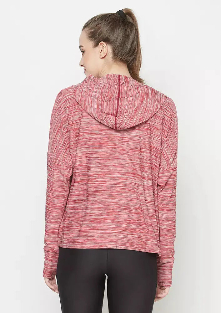 ZIP UP HOODIE JACKET WITH THUMB HOLE IKI CHIC Private Ltd