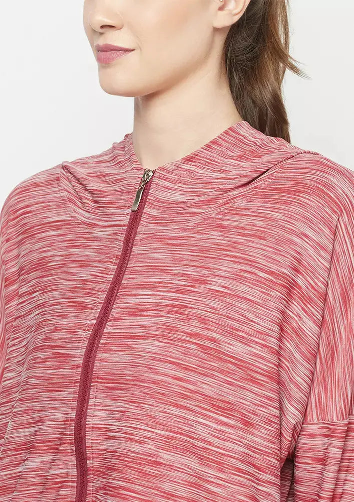 ZIP UP HOODIE JACKET WITH THUMB HOLE IKI CHIC Private Ltd