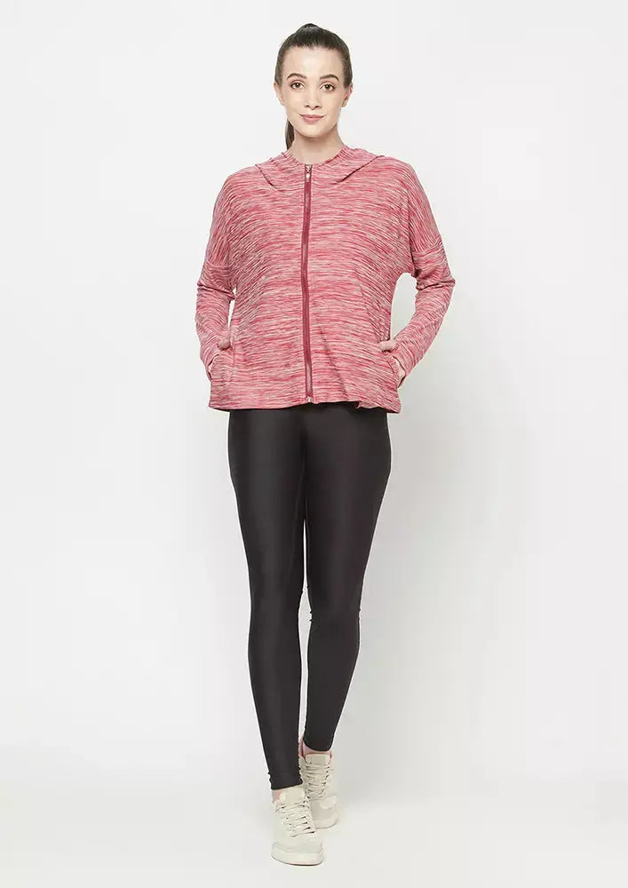 ZIP UP HOODIE JACKET WITH THUMB HOLE IKI CHIC Private Ltd