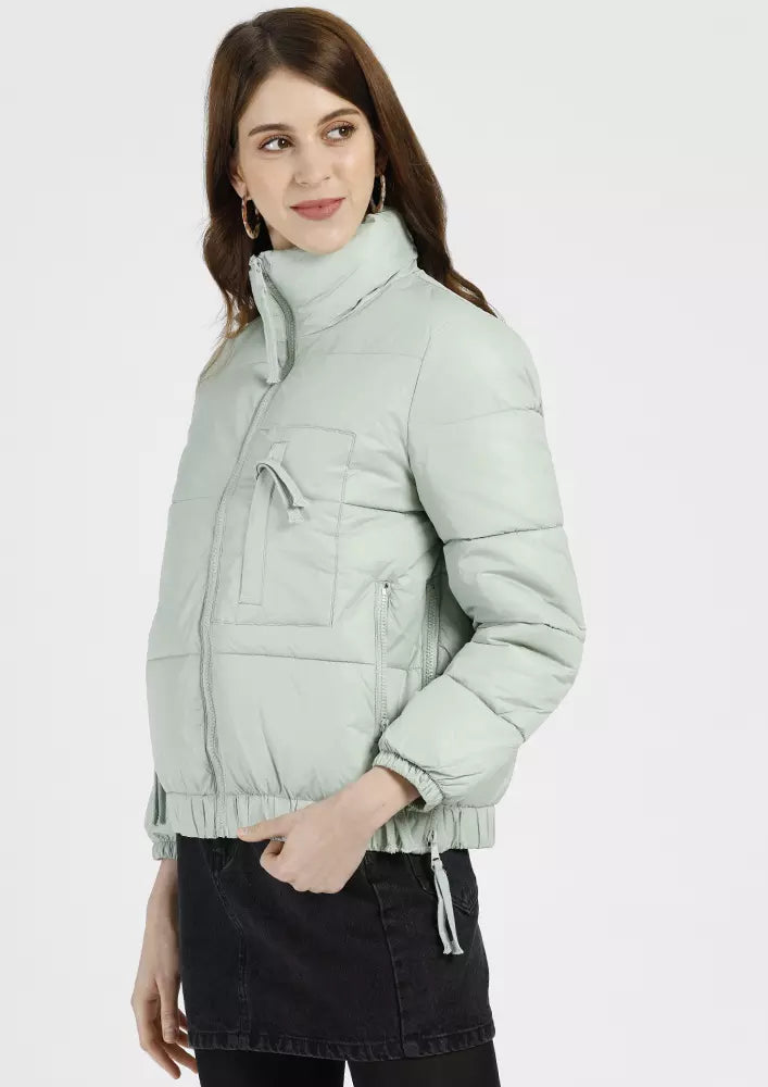 Soft Puffer Jacket With Multiple Pocket