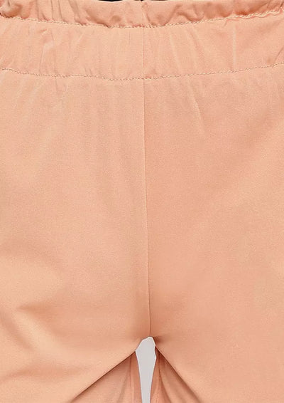 Khaki Elasticated Waist Summer Shorts